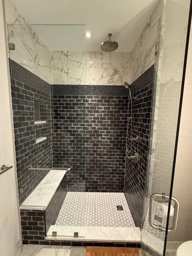 Custom shower tile
